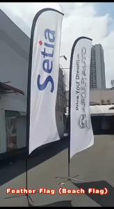 Feather Flag | Beach Flag | Wind Flag | Sand Flag - Cross Base + Water Bag