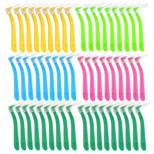 20pcs L Shape 0.6-1.2mm Interdental Brush With Box Orthodontic Dental Tool Teeth Cleaning Toothpick Oral Hygiene Dental Flosser