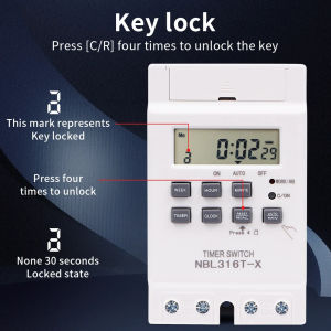 other | Automatic Digital Timer Programmable Time Switch 7 Days Weekly Relay Interval 1 Second High Load 220V 25/30A Power Outage Memory