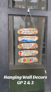 Daily Affirmations Wall Signs Wooden Decor with Inspirational Quotes and Rainbow Designs