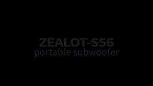 Zealot | Zealot-S56 40W Portable Speakers Bass Subwoofer Wireless IPX6 Waterproof TWS 8800mAh Outdoor Travel Speaker Suporrt USB/TF/AUX