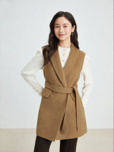 Koradior | Sleeveless Waist Tie Commuter Back Vest