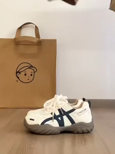 6cm Height Increase Retro Sneakers Breathable Casual Chunky Shoes