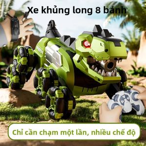 Xe Điều Khiển Từ Xa Khủng Long Y12 Đồ Chơi Drift RC Với Chức Năng Phun Sương Xe Địa Hình 8 Bánh Dẫn Động Tay Khớp Nối Biến Hình Dành Cho Trẻ Em