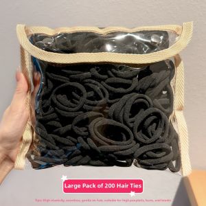 NING ZHOU | High Elasticity Durable Hair Tie Black