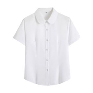 สีขาว เสื้อ Jk แขนยาว ผู้หญิง หลวม สไตล์พื้นฐาน ฤดูใบไม้ร่วง หลากหลาย ชุดนักเรียน เสื้อท่อนบน สําหรับนักเรียนมัธยมต้น