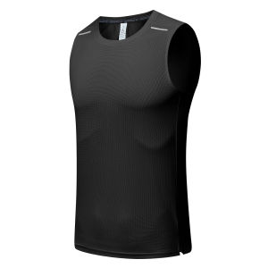 Mens Tops Urltra-Light Running Vests Reflective Speed Sport Fitness Hiking Shirts Gym Sleeveless Clothing Track Field Singlet