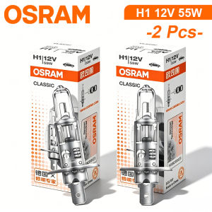 Osram | OSRAM 55W H1 Car Headlight Bulb 64150 P14.5s H1 Halogen Lamp 12V Original 3200K Standard Light Auto Fog Lights OEM 1:1 Size 2pcs