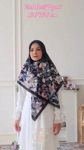 mss.Hijab segi empat syari motif big size - lebar ukuran 130 x 130 cm - umama scarf - voal