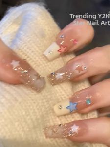 MONLEYTA | Removable Medium Length Nail Stickers with High-end Aesthetic and Sweet & Cool Style