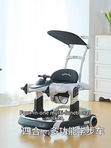 Woop Baby Walker Suitable For 6-24 Months Infant Walker Height Adjustable Foldable With music lights