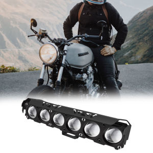 Motorcycle LED Spotlight Hi/Low Beam Projector Lens Headlights ATV Scooter Auxiliary Driving Fog Light For Truck Tractor SUV 12V