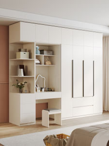 PAMEDI | Practical Home-Economy Cream-Modern Simple Large Wardrobe Dressing Table