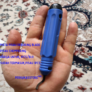BAYAR DITEMPAT Gagang Deburing Blade Set 1pcs Mata Pisau Tajam Ragam Penggunaan pengolahan komponen besi pipa atau 3D print membuat kualitas dan tampilannya menurun