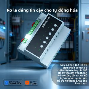 Tuya Zigbee/Wifi 6-CH Bộ Điều Khiển Nguồn Điện 6 Chiều Rơle Công Tắc Ngắt Mạch Điện Thông Minh Ứng Dụng Điều Khiển Từ Xa Tiết Kiệm Năng Lượng Nhà Tự Động Hóa