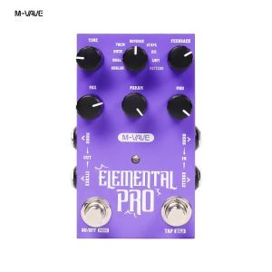 M-VAVE | Bàn Đạp Hiệu Ứng Delay Kỹ Thuật Số Cho Guitar M-VAVE Elemental Pro Với Nguồn Điện Kép Chế Độ Mono & Stereo 9 Hiệu Ứng Delay