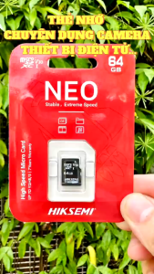 Thẻ Nhớ HIKVISION 128GB/64GB/32GB Tốc Độ CaoChuyên Dụng Cho Camera Wifi Camera Hành Trình Điện Thoại Chính Hãng
