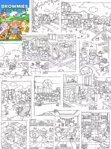 Browmies a Journey of Calmness Coloring Book - Buku Mewarnai Untuk Anak Dan Dewasa Healing Kertas Super Tebal