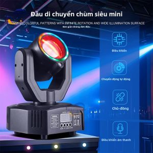 Đèn Beam Mini 30W LED Di Động 4 Trong 1 Hiệu Ứng RGBW Điều Khiển Từ Xa DMX512 Điều Khiển Bằng Giọng Nói Dành Cho DJ Vũ Trường Bar Sân Khấu
