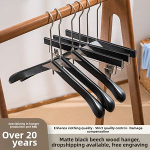 Extra Thick Triangle Metal Tag Black Beech Wooden Hanger