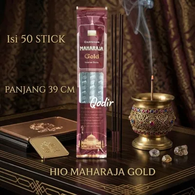 Dupa Hio Life Maharaja Gold Dupa Hio BHARAT WASI Isi 50 Stick panjang 39 cm dupa Wangi pengharum ruangan Aromaterapi