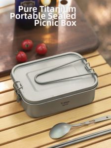 Tiartisan | Pure Titanium Sealed Square Multipurpose Lunch Box