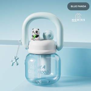 BOTOL MINUM 800 ML ANAK BULAT PANDA TRITAN DUA SISI BOTOL MINUM PANDA AESTHETIC LUCU