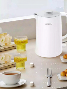 Midea | Midea Home Electric Kettle 304 Stainless Steel Integrated Automatic Switch off Water Boiler Double Layer 1.7L Capacity