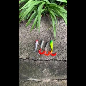 10pcs Colorful Floating Long Tail Artificial Baits Kit Knife Fish Soft Worm Wobblers For Shad Bass Pike Carp Fishing Lures Set