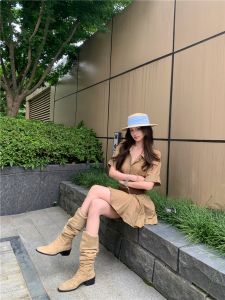 VKSOD | ชุดเดรสคอวีสไตล์ฝรั่งเศส กระโปรงสั้นทรงเอ กระโปรงสั้นทรงเอ ชุดเดรสฤดูร้อน ชุดเดรสกระโปรงสั้น ชุดเดรสคอวี ชุดเดรสกระโปรงสั้น