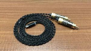 Audio Cable One Divided into Two Speaker Cable 3.5mm to Dual RCA Computer Cellphone TV Output Subwoofer