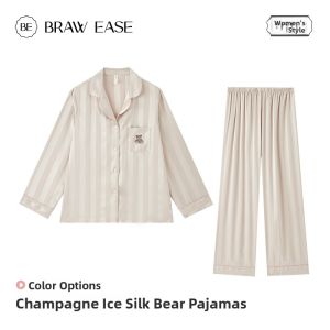 BE | Elegant Silk Blend Sleepwear for Couples