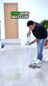 BONBOX Homeliving - Alat Pel Lantai Putar Otomatis Magic Twist Mop Alat Pel Lantai Peras Otomatis BCT3903