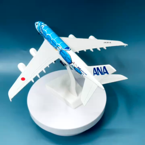 Mô Hình Trưng Bày Máy Bay ANA ALL NIPPON AIRWAYS AirbusA380 Rùa Xanh Dương Phiên Bản Cao Cấp Có Chân Đế Thân Máy Bay Đúc Khuôn Liền Bán Xe