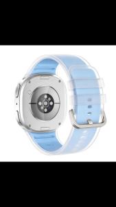 Translucent Silicone Band for Samsung Galaxy Watch 9 8 40mm 44mm Sport Strap for Galaxy Watch 8 classic 46mm Replace Bracelets