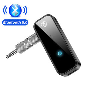 2 in 1 Bluetooth 5.0 Wireless AUX Transmitter Receiver 3.5mm Jack Audio Adapter for Car Speakers Handsfree Headphone