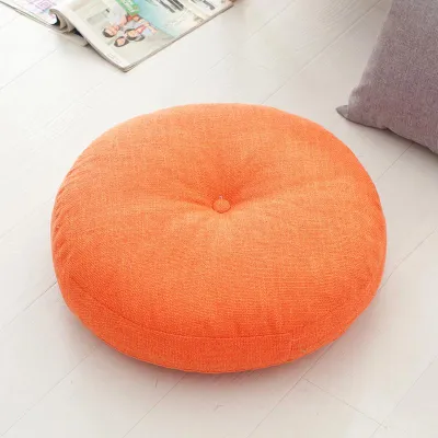 Thickened Cotton Linen Zafu Floor Cushion Removable And Washable round Japanese Style Window Seat Tatami Floor Sitting Pad