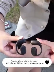 JS270 TWS Over The Ear หูฟังไร้สายหูฟังแบบเปิดหูพร้อมระบบตัดเสียงรบกวนที่ทนต่อเหงื่อ RUIJA