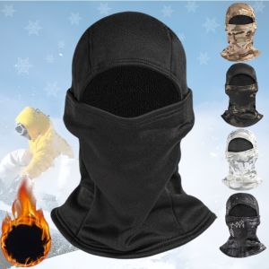 Winter Ski Mask Polar Fleece Bandana Warm Camouflage Balaclava Cycling Full Face Mask Motorcycle Ski Helmet Inner Cap Mask 방한마스크