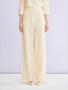 YINER | Hemp Blend Jacquard Trousers