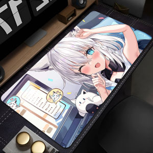 Potdemiel | Mouse Pad Office Laptop Keyboard Mousepad H-hololive Shirakami Fubuki Pc Computer Desk Mat Gaming Pad Mouse Mats For Best Gift