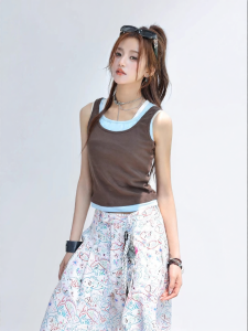 Two-in-One Wear Out Tank Top Summer Slim Fit