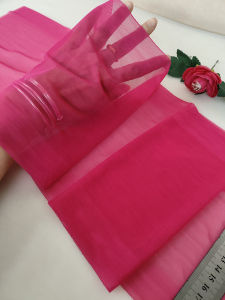 Vải Ren Viền Mềm Mại Không Gây Kích Ứng Dài Màu Hồng K141 Viền Vá Váy DIY Vật Liệu Thủ Công May Vá Chất Lượng Cao