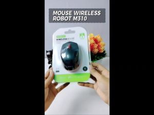 ROBOT M310 Wireless Mouse Bluetooth 2.4 GHz Optical Hitam