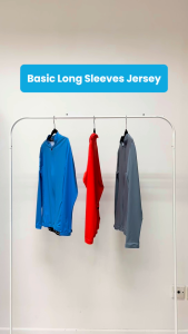 Bizkut Basics Cycling Long Sleeve Jersey Men Women Comfort Fit Breathable UV Protection 4 Pockets L1