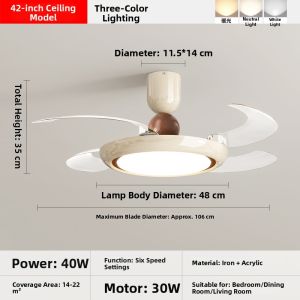 DGY | Invisible and Modern Simple Chandelier Fan