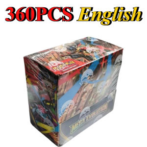 Bandai | 360PCS Pokemon English Card MEGA EVOLUTION Phantasmal Scarlet Violet 151 Black Bolt English Booster Battle Transaction Card Toys