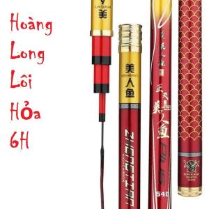 Cần Câu Tay Hoàng Long Lôi Hỏa Độ Cứng 6H Tặng Kèm Ngọn Phụ CT27 - Sanami Fishing