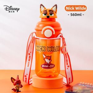 Portable Two-way Drinking Water Bottle for Kids with Rope Handle