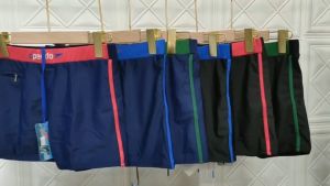 Quần Bơi Nam Đen Phối Viền Màu Đủ Có Túi Khóa Kéo Size Từ 50kg Đến 80kg Bin Sports QB007